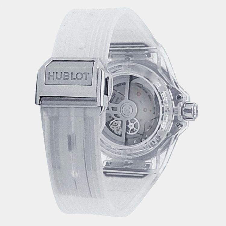 Pre Owned Hublot Big Bang 465.JX.4802.RT.1204 Automatic Skeleton Sapphire Crystal Women’s Wristwatch 39 mm