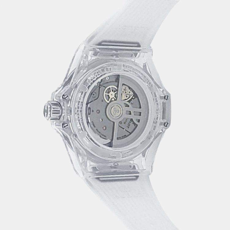 Pre Owned Hublot Big Bang 465.JX.4802.RT.1204 Automatic Skeleton Sapphire Crystal Women’s Wristwatch 39 mm