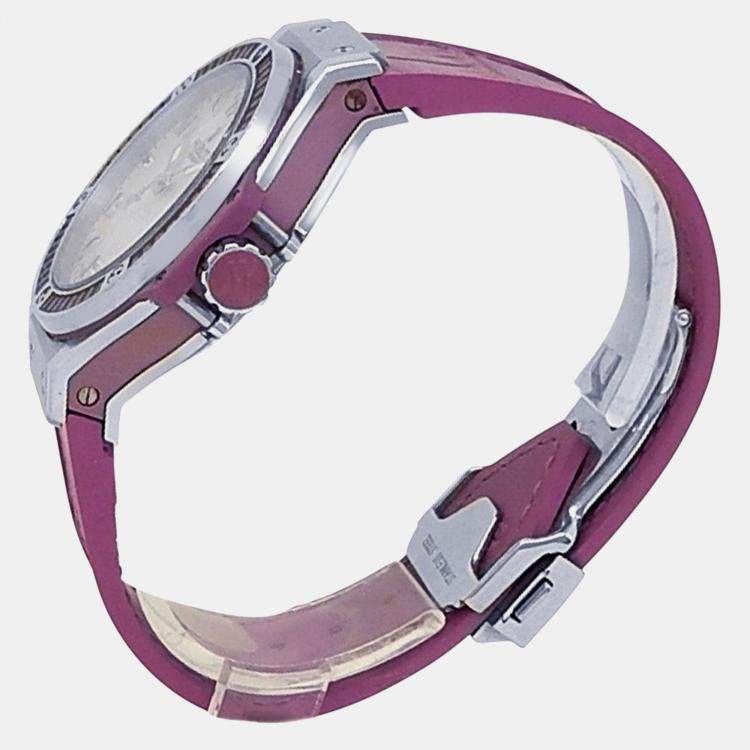 Pre Owned Hublot Big Bang 361.SV.6010.LR.1905 Automatic Mother of Pearl Stainless Steel Women’s Wristwatch 38 mm