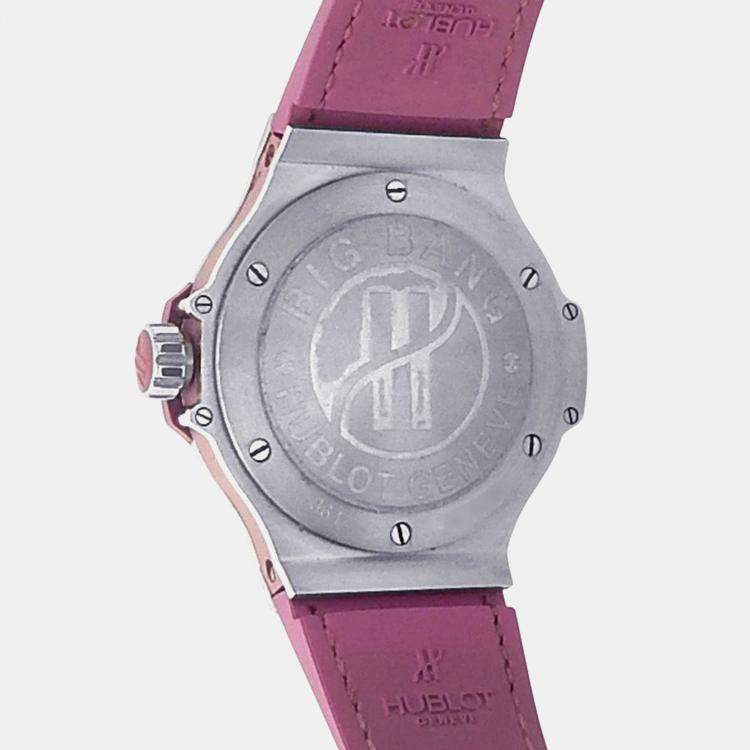 Pre Owned Hublot Big Bang 361.SV.6010.LR.1905 Automatic Mother of Pearl Stainless Steel Women’s Wristwatch 38 mm