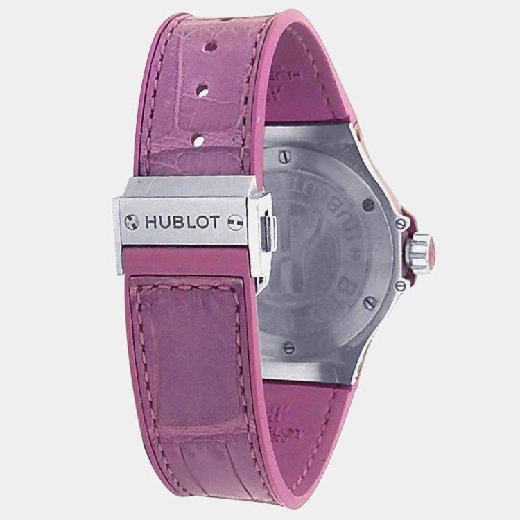Pre Owned Hublot Big Bang 361.SV.6010.LR.1905 Automatic Mother of Pearl Stainless Steel Women’s Wristwatch 38 mm