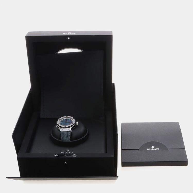 Pre Owned Hublot Big Bang 361.SX.2710.NR.1104.JEANS Quartz Stainless Steel Men's Wristwatch 38 mm