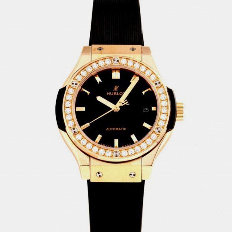 Hublot women's watch outlet rose gold