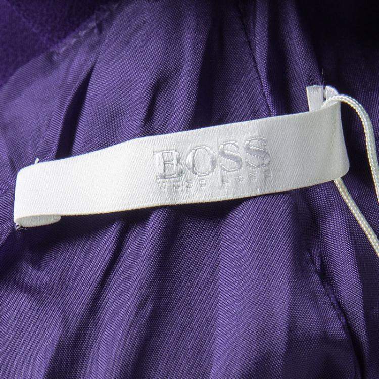 Pre Owned Hugo Boss Purple V-Neck Sleeveless Diwendyn Maxi Dress S