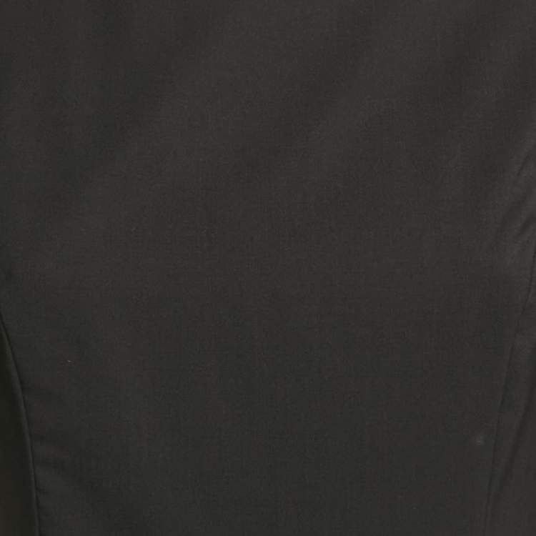 Pre Owned Hugo by Hugo Boss Black Wool Short Sleeve Koletta Dress S