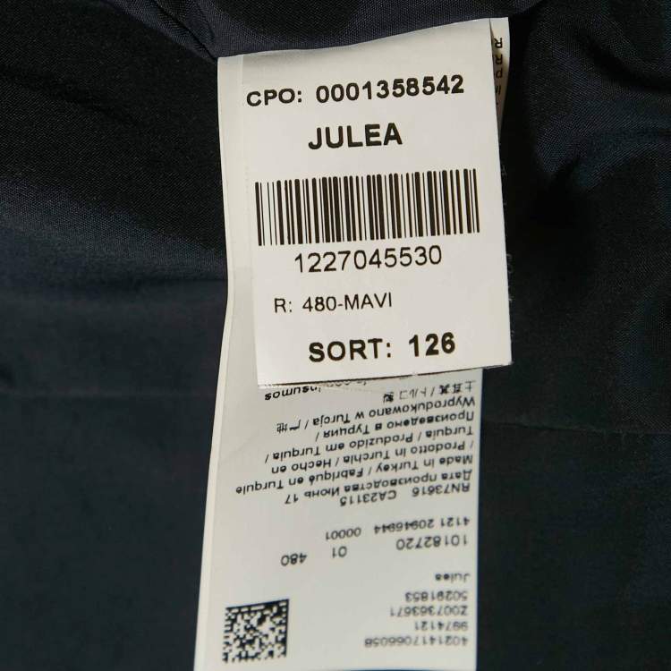 Pre Owned Hugo Boss Navy Blue Wool Julea Suit Set S