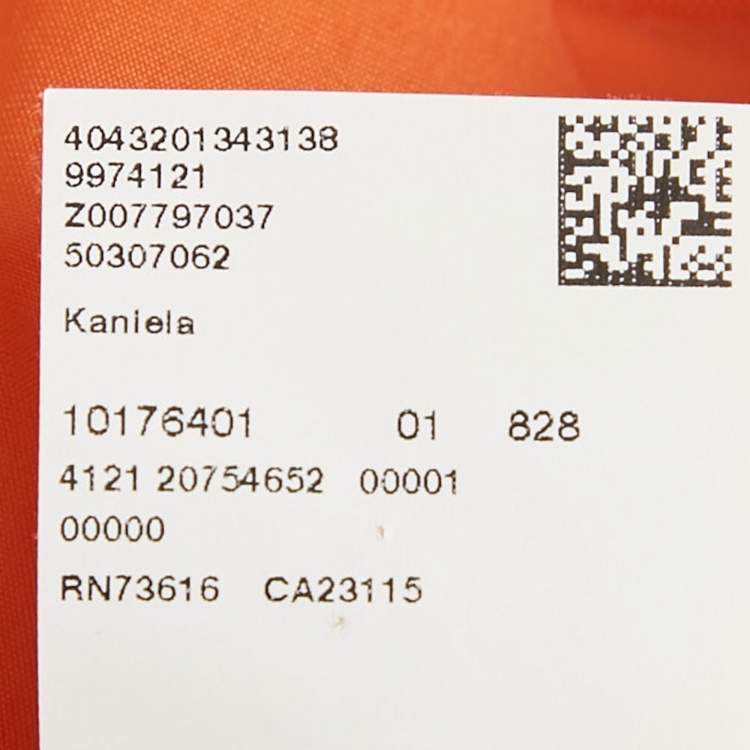 Pre Owned Hugo Boss Orange Crepe Kenlela Mini Dress S