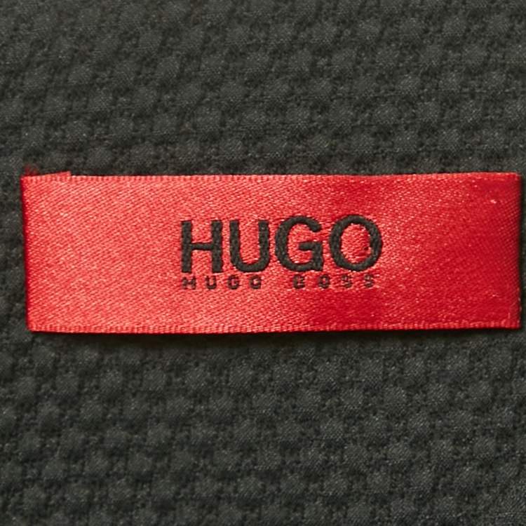 Pre Owned Hugo Boss Black Jacquard Top S