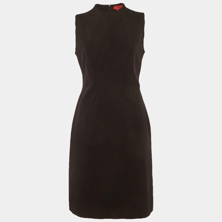 Pre Owned Hugo Boss Black Jersey Klhara Sheath Dress M