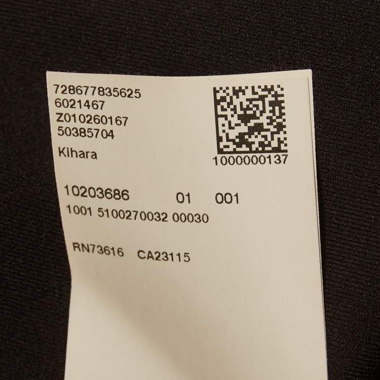 Pre Owned Hugo Boss Black Jersey Klhara Sheath Dress M