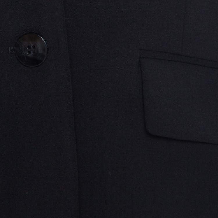 Pre Owned Hugo Boss Black Stretch Wool Classic Tailored Julea Blazer M