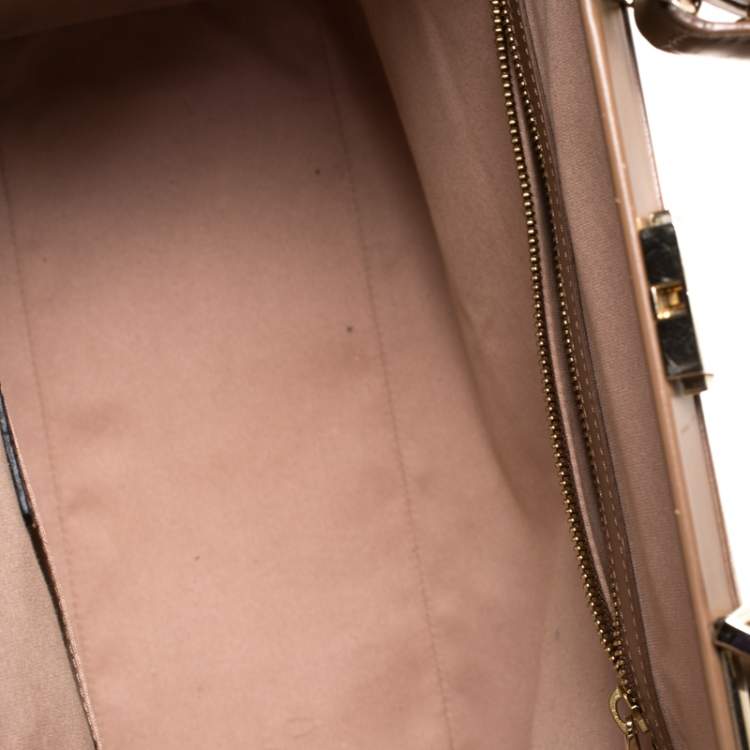Pre Owned Hugo Boss Brown Leather Romy Top Handle Bag