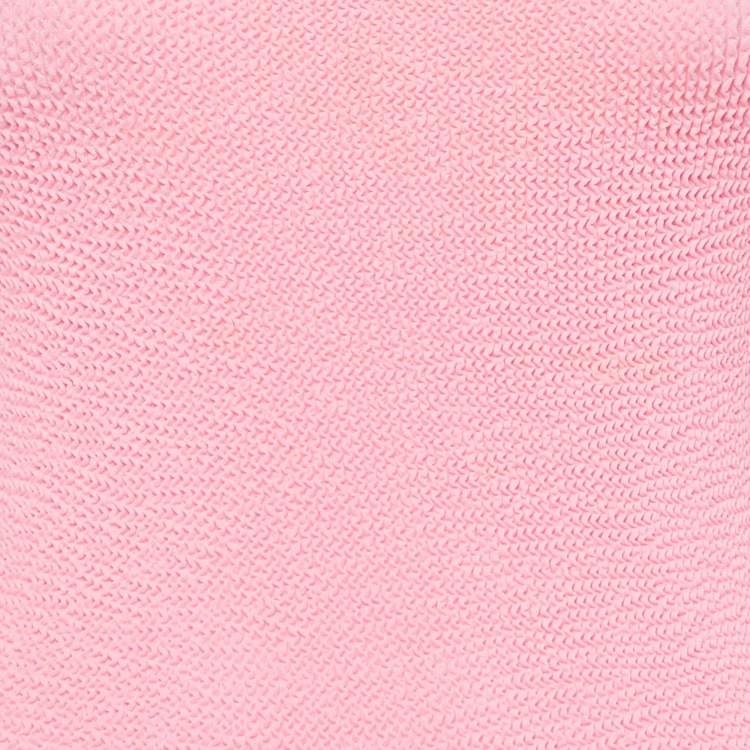 Pre Owned Hunza G Pink Textured Jersey Tank Top S