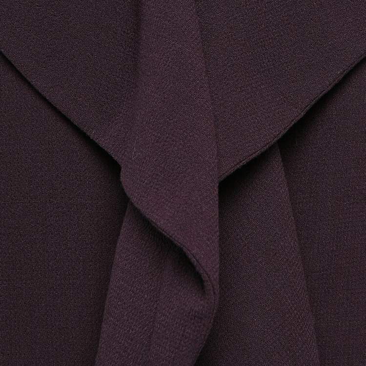 Pre Owned INGIE Paris Purple Wool Long Coat M