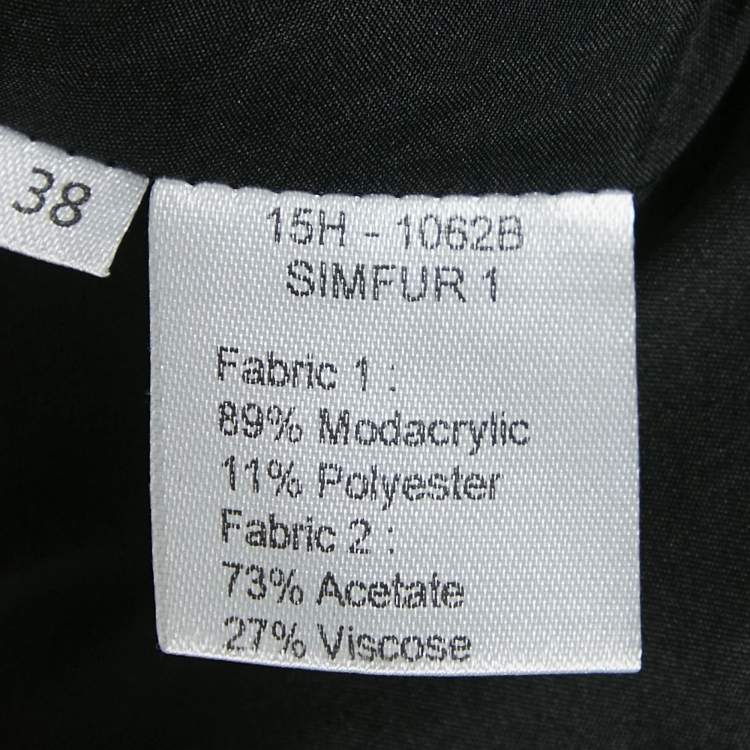 Pre Owned INGIE Paris Burgundy Faux Fur Simfur Jacket S