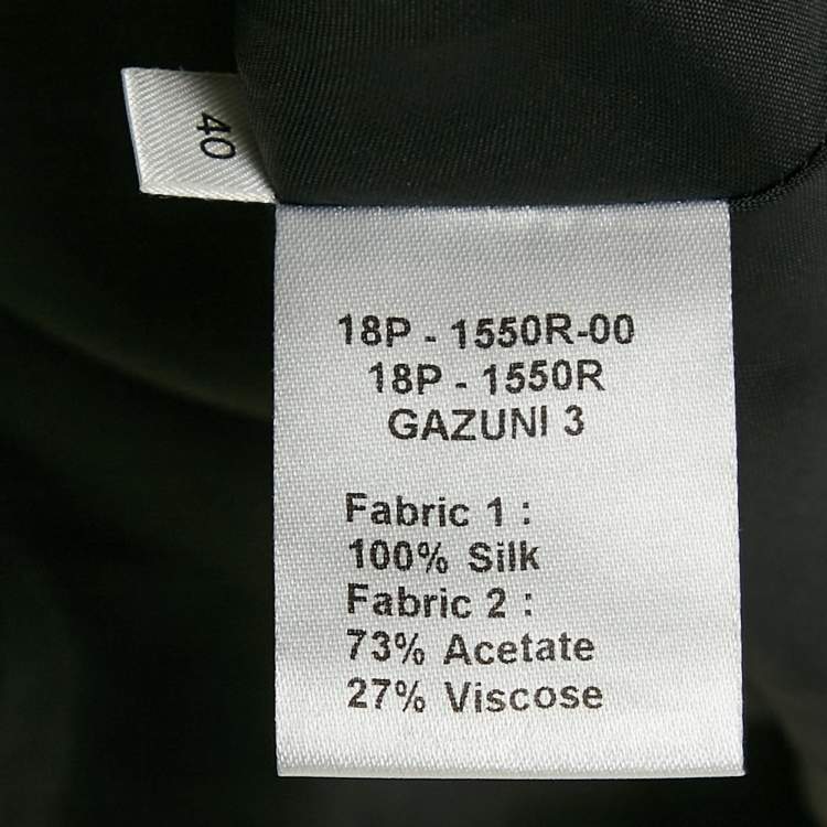 Pre Owned INGIE Paris Black Silk and Crepe Sleeveless Long Dress M