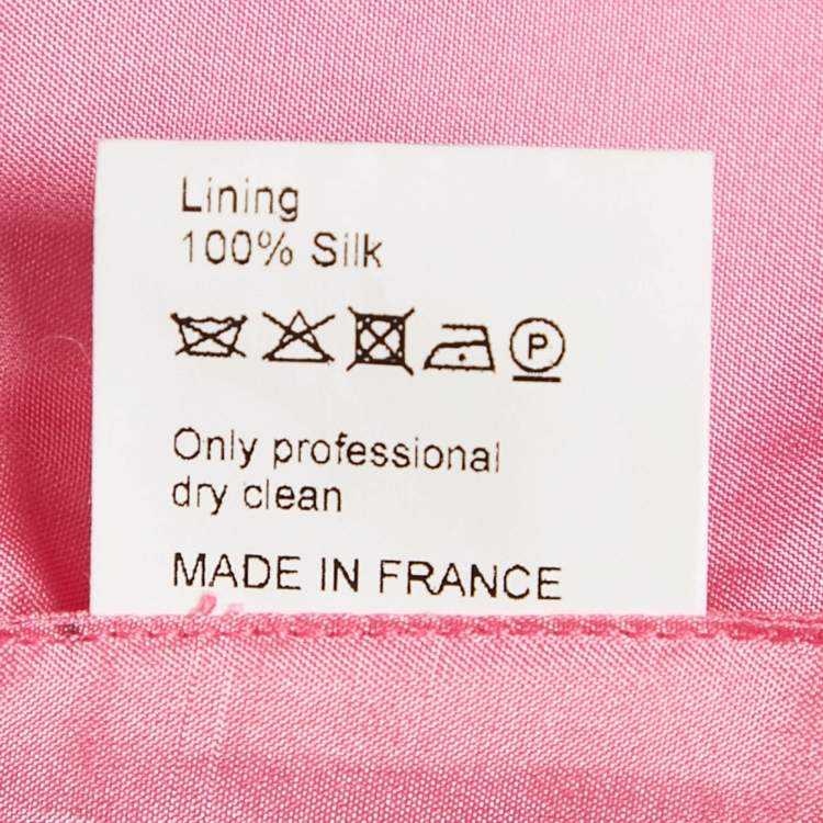 Pre Owned INGIE Paris Pink Lurex Jacquard Shorts S