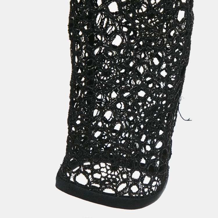 مملوكة مسبقًا INGIE Paris Black Guipure Lace Blouse S