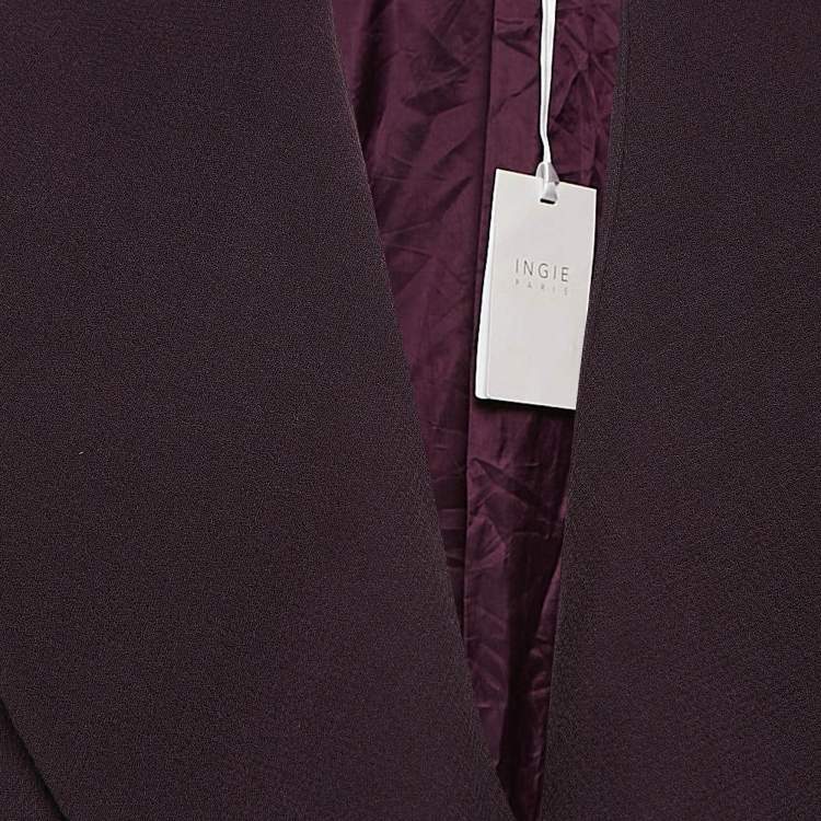 Pre Owned INGIE Paris Purple Wool Overcoat XL