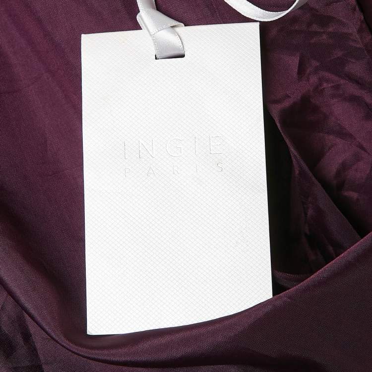 Pre Owned INGIE Paris Purple Wool Overcoat XL