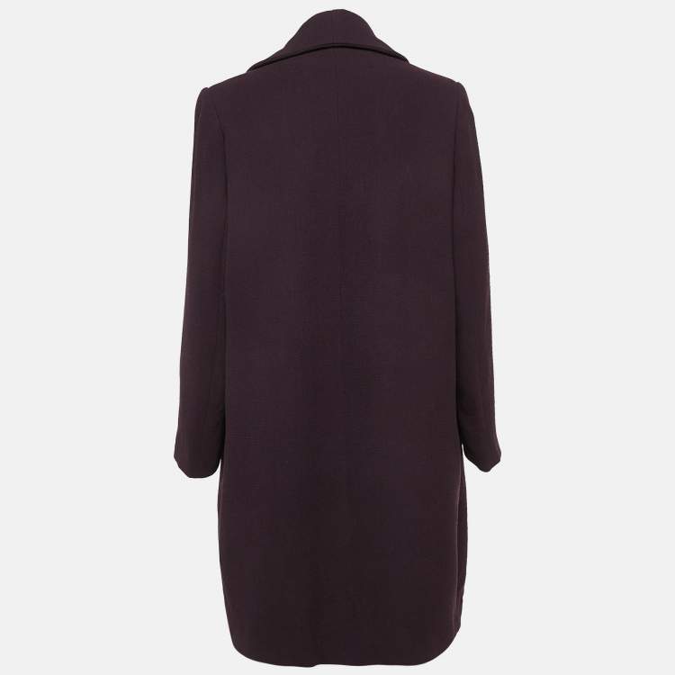Pre Owned INGIE Paris Purple Wool Overcoat XL