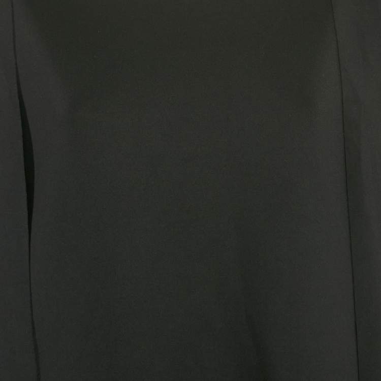 Pre Owned INGIE Paris Black Jersey Shoulder Tie-Up Detail Jeruni Mini Dress XL