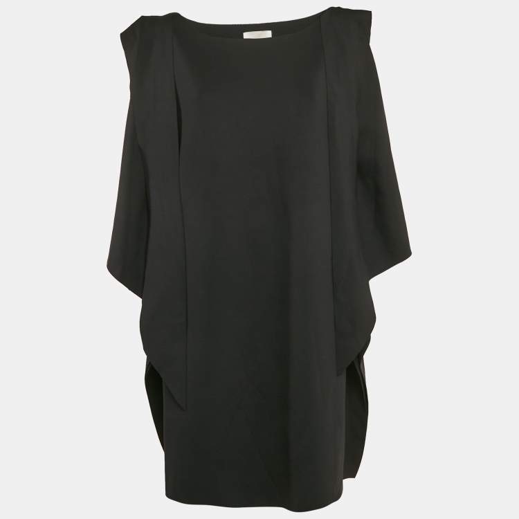 Pre Owned INGIE Paris Black Jersey Shoulder Tie-Up Detail Jeruni Mini Dress XL