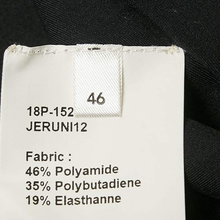 Pre Owned INGIE Paris Black Jersey Shoulder Tie-Up Detail Jeruni Mini Dress XL