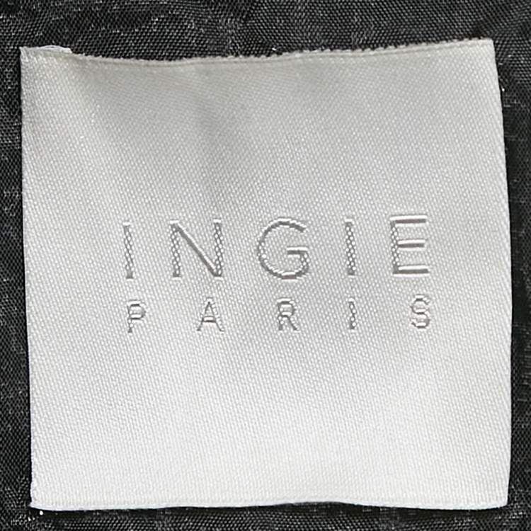 Pre Owned INGIE Paris Black Sequin Layered Tulle Mini Dress M