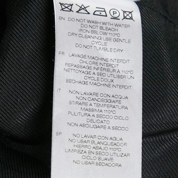 Pre Owned IRO Black/White Glen Checks Cotton Blend Single Breasted Blazer S