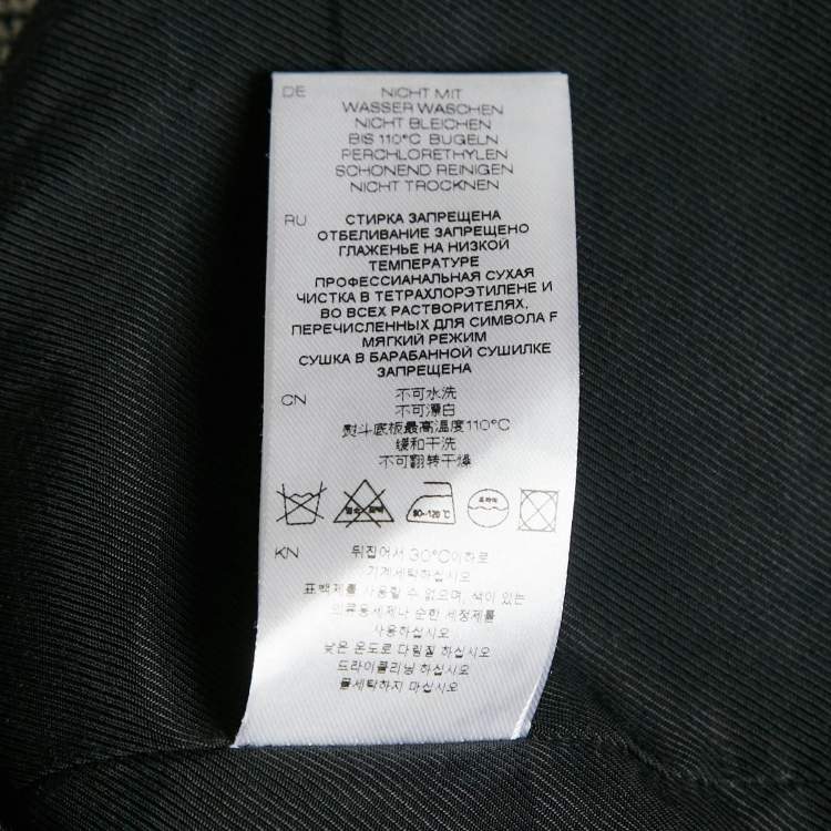 Pre Owned IRO Black/White Glen Checks Cotton Blend Single Breasted Blazer S