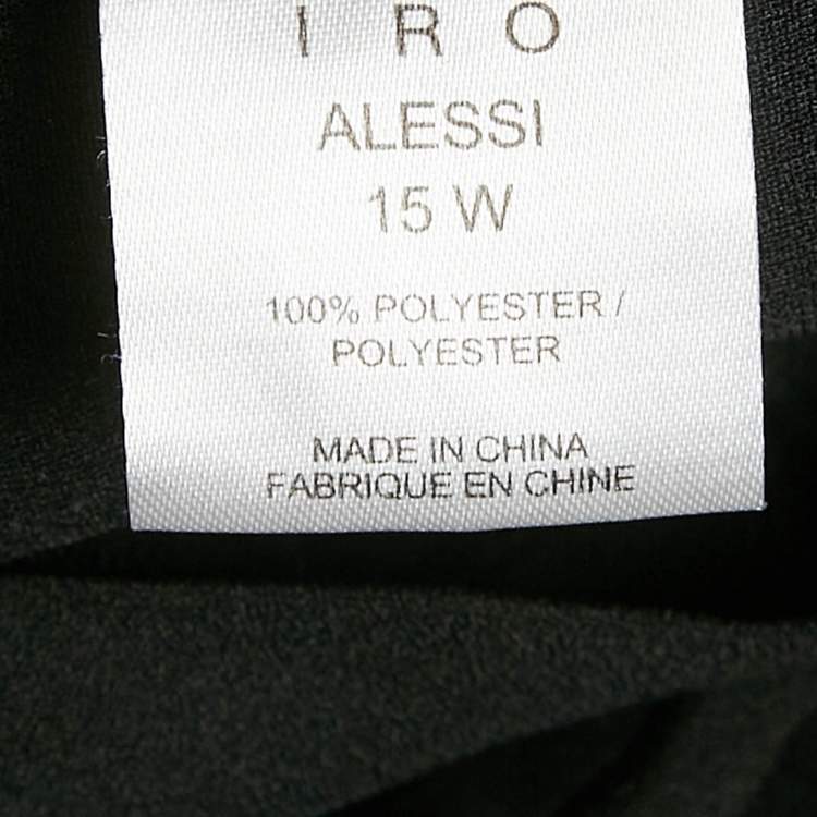 Pre Owned IRO Black Crepe Lace-Up Detail Mini Alessi Dress S