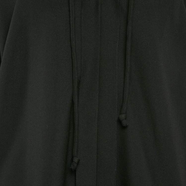 Pre Owned IRO Black Crepe Lace-Up Detail Mini Alessi Dress S