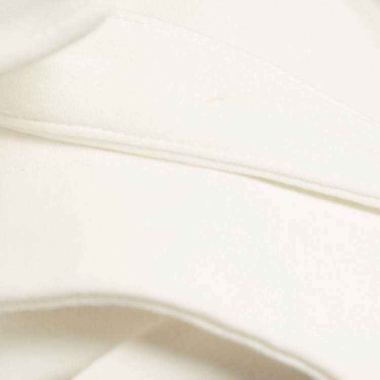 Pre Owned IRO White Cotton Folded Waist Trousers M