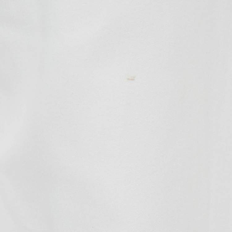 Pre Owned IRO White Cotton Folded Waist Trousers M