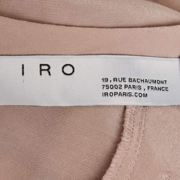 Pre Owned IRO Pink Crepe Nuance Jumpsuit M