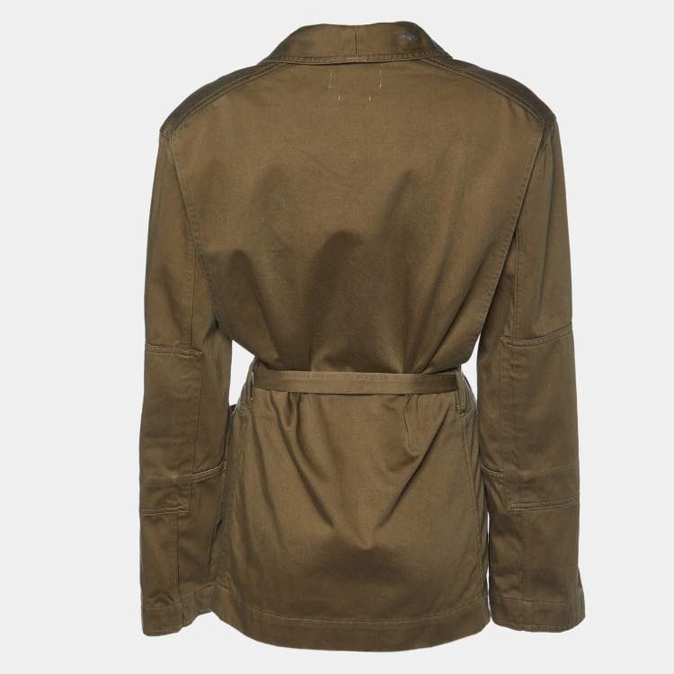 Pre Owned Isabel Marant Etoile Khaki Brown Cotton Satki Jacket S