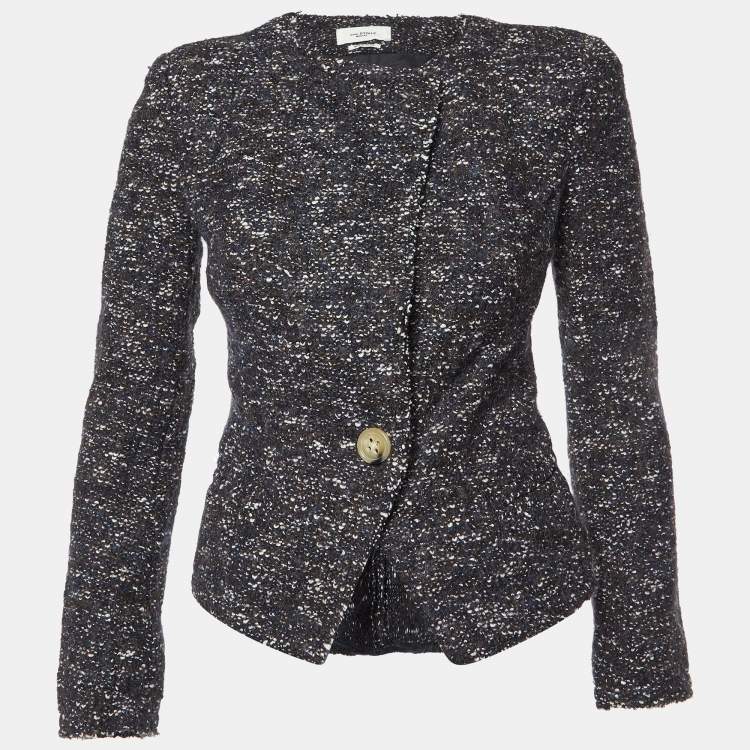 Pre Owned Isabel Marant Etoile Dark Blue/Brown Knit Jacket S