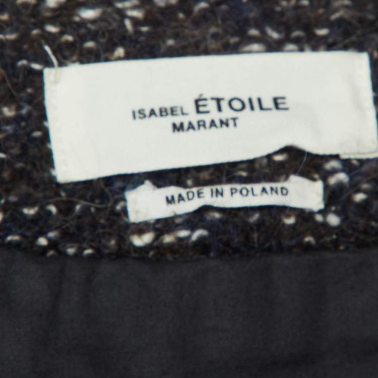 Pre Owned Isabel Marant Etoile Dark Blue/Brown Knit Jacket S