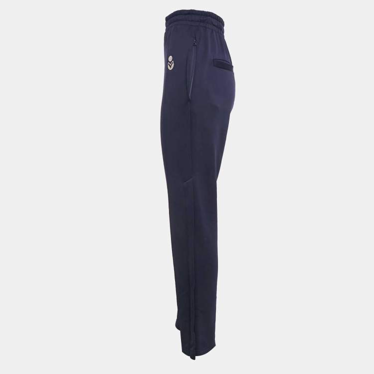 Pre Owned Isabel Marant Etoile Navy Blue Cotton Stretch Inayaki Trousers XS
