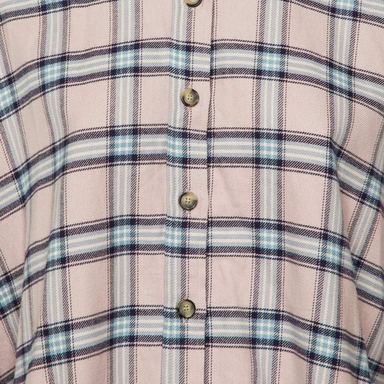 Pre Owned Isabel Marant Etoile Pink Checked Cotton Ilaria Shirt S