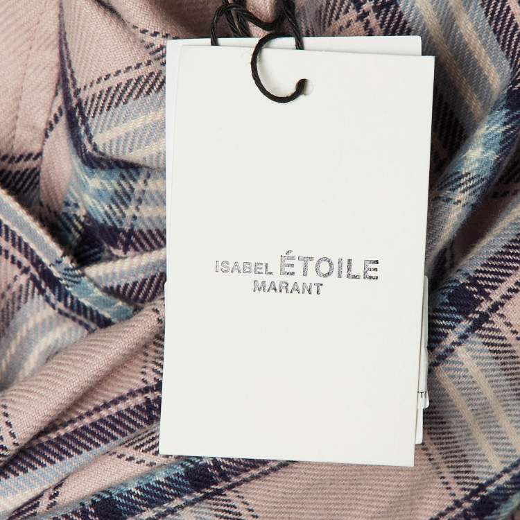 Pre Owned Isabel Marant Etoile Pink Checked Cotton Ilaria Shirt S