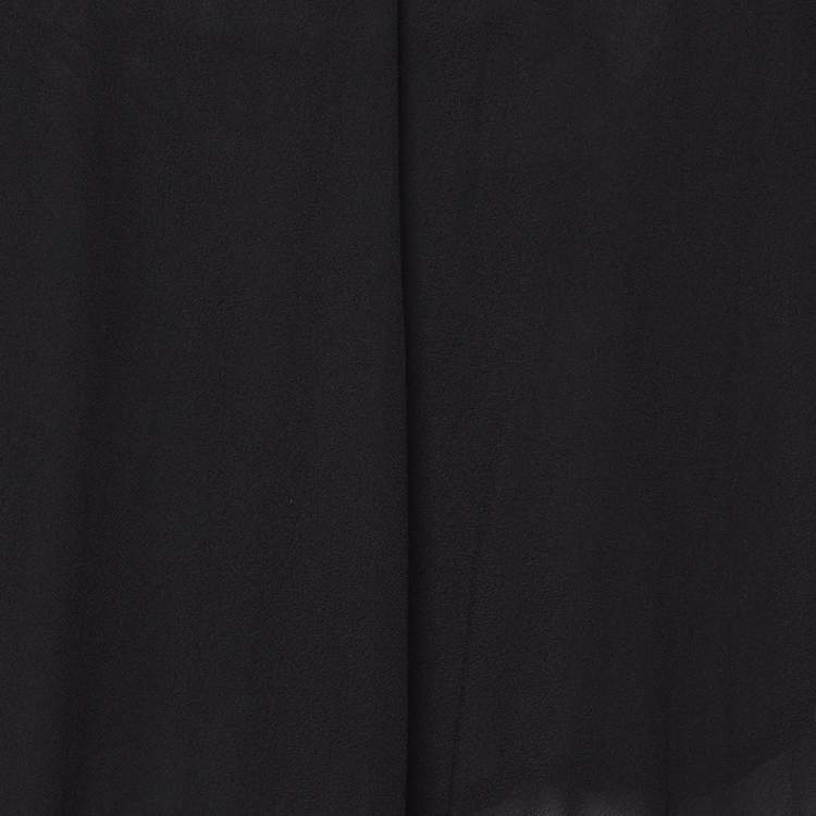 Pre Owned Isabel Marant Etoile Black Chiffon Wrap Long Skirt S