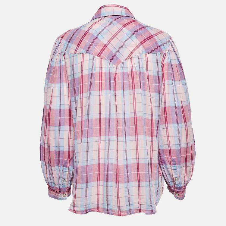 High quality Isabel Marant Étoile Upton Plaid Shirt