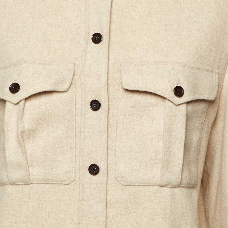 Pre Owned Isabel Marant Etoile Beige Wool Blend Shirt L