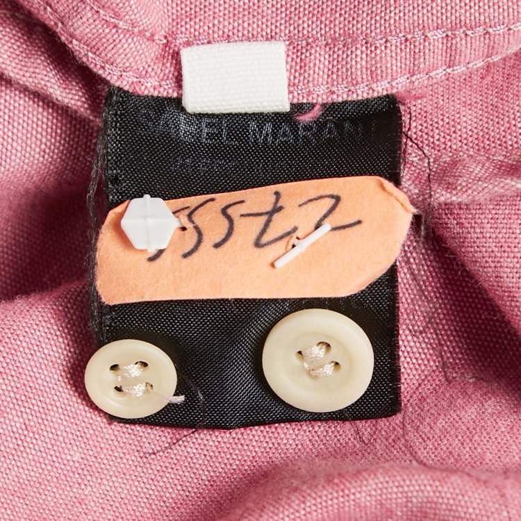 Pre Owned Isabel Marant Etoile Pink Cotton Long Sleeve Shirt S
