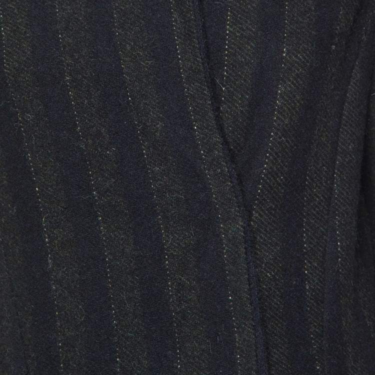 Pre Owned Isabel Marant Etoile Black Stripe Wool Blend Jacket S