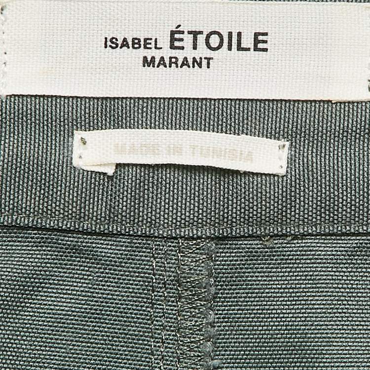 Pre Owned Isabel Marant Etoile Green Cotton Shorts L