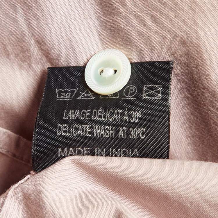 Pre Owned Isabel Marant Etoile Mauve Cotton Frilled Blouse L