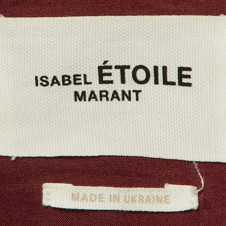 Pre Owned Isabel Marant Etoile Multicolor Patterned Wool Blend Oversized Jacket S